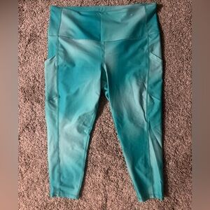 Teal Ombre Leggings